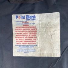 Point Blank BODY ARMOR LEVEL II BALLISTIC BULLET PROOF VEST Size 42