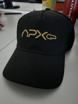 APXGP F1 Racing Embroidered Baseball Black Cap Men s Adjustable Curved Hat NWT