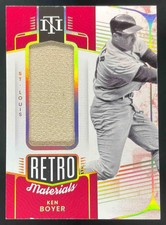 2022 Panini National Treasures Retro Materials Holo Gold #RM-KB Ken Boyer /5