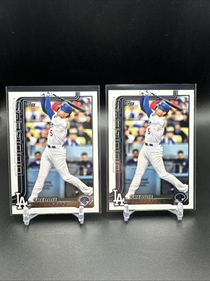 2025 Topps Series 1 #239 Freddie Freeman Los Angeles Dodgers Baseball (2) Cards
