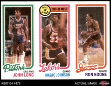 1980 Topps John Long / Magic Johnson / Ron Boone 88 / 18 / 237 Lakers 7 - NM