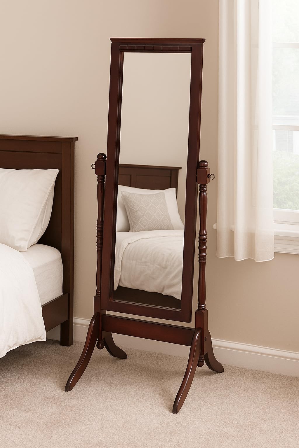 Fairfax Cheval Mirror, Walnut
