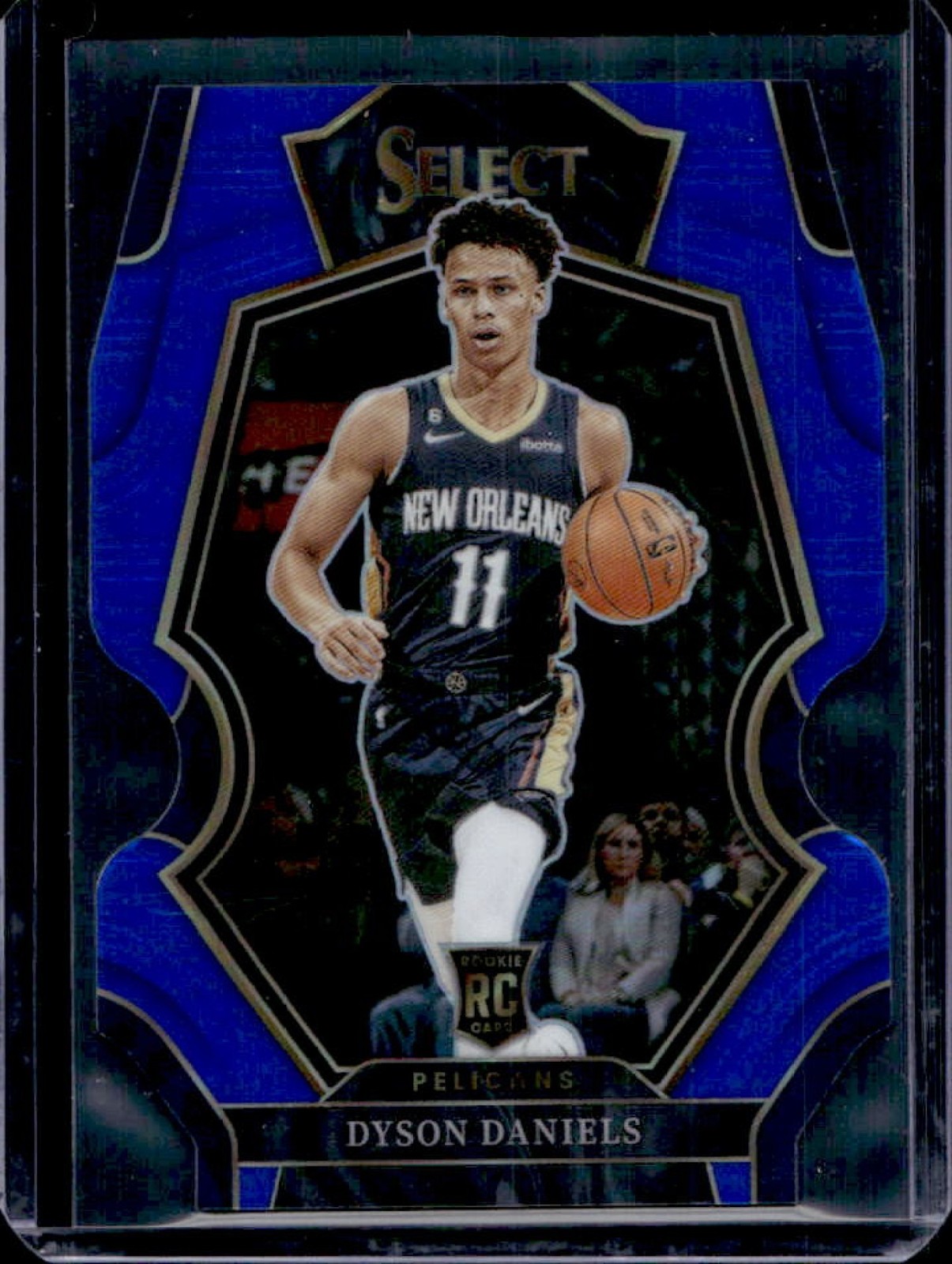 2022-23 Panini Select Dyson Daniels RC Blue Prizm Die Cut Premier Level #/249