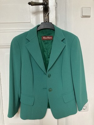 Max Mara Studio Blazer Jacket, Grün, Größe 38