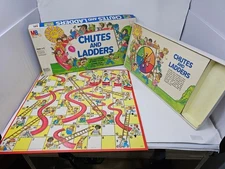 Chutes and Ladders Milton Bradley Board Game 2-4 Players Ages 4-8 1979