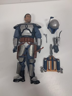 Star Wars Attack of the Clones - JANGO FETT - 12 inch - Loose - Hasbro - 2002
