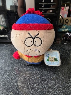 South Park Clone Stan 5,5 Zoll Plüschtier 1998 Fun 4 alle -RAR- Neu mit Etikett