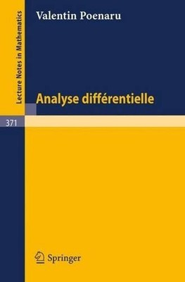 Analyse differentielle by V. Poenaru (French) Paperback Book