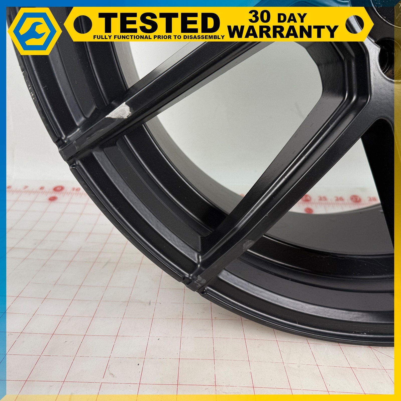 14-24 MASERATI GHIBLI 20 X 9J FRONT WHEEL RIM BLACK OEM