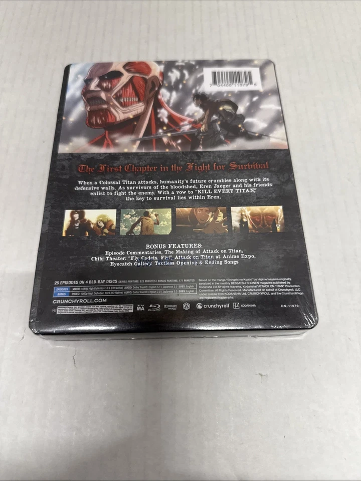 ATTACK ON TITAN Season 1 Limited STEELBOOK MINT Anime NEW **READ Foto 2 de 4