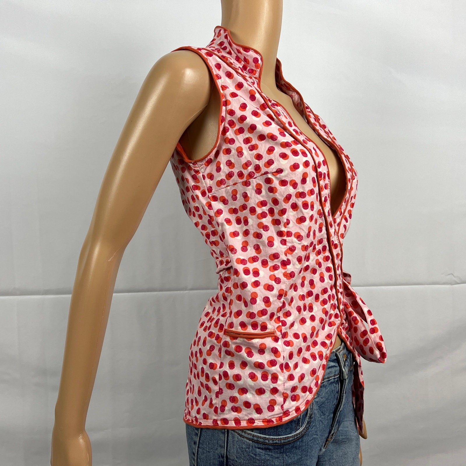 Aller Simplement SMALL MEDIUM Pink Red Orange Dot… - image 4