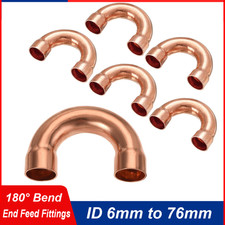 End Feed Fittings - 8mm/10mm/12mm/15mm/22mm to 76mm Return Bend/Copper Plumbing
