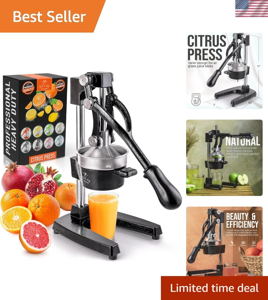 Cast Iron Juicer - Black - 7.2"