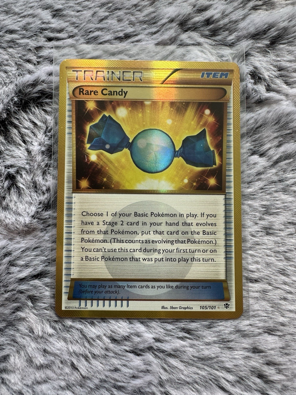 2013 Pokemon Black & White Plasma Blast Rare Candy #105/101 Secret Rare NM