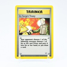 Lt. Surge's Treaty - 112/132 Gym Heroes Unlimited Uncommon Trainer - NM