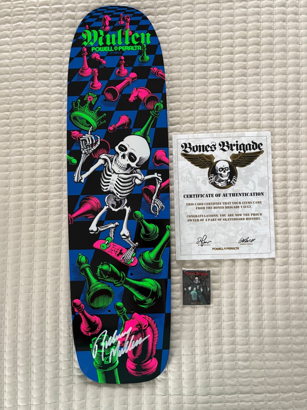 Bones Brigade SIGNED Rodney Mullen Series 14 Autographed Skateboard Deck Blem