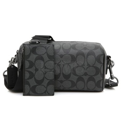 バッグ coach Coach Axle Crossbody in Signature Excel Crossbody Barrel