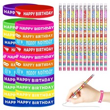 emzrivo 48 Pcs Happy Birthday Pencils Set 24 Happy Birthday Pencil 24 Birthda...