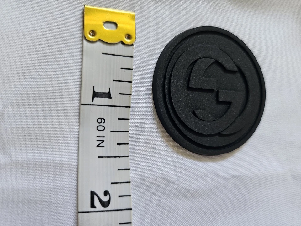 GUCCI PVC RUBBER DESIGNER LOGO 3D PATCH...EXTREMELY RARE. Condition is New. - Image 2 of 2