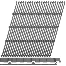 Pushglossy 30 Pcs 9 in Inside Metal Roof Foam Closure Strips Classic Rib Prof...