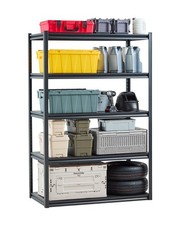 Storage Shelves, 3000 lbs, 5 Tier Garage Storage Shelving, 24" D x 48" W x