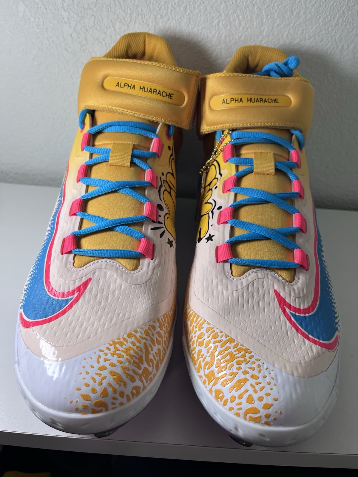 Nike RBI Exclusive Alpha Huarache Elite 3 Baseball Cleats Mens 13.5 FZ7344-700 thumbnail 5