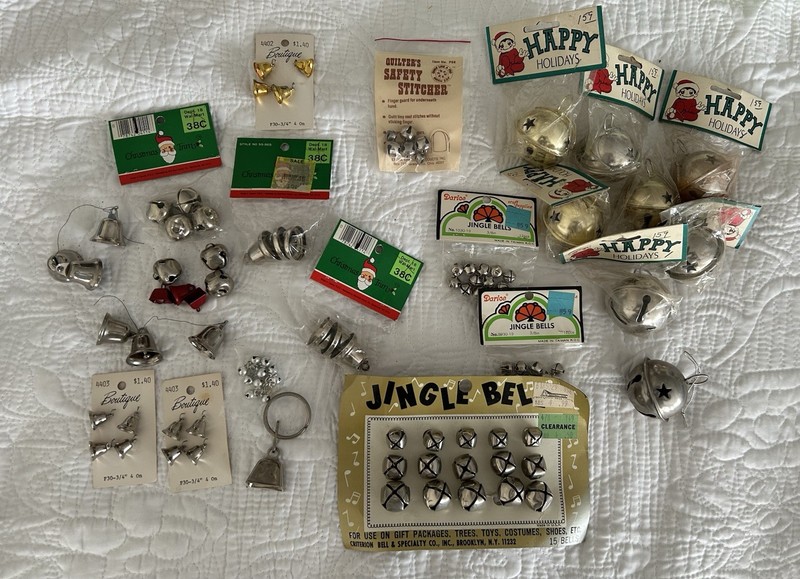 Vintage Jingle Bells Large Lot of 19 Packages Plus More