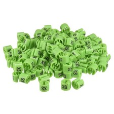 Clothes Hanger Marker XS Fit 3.5mm Rod for Garment Color Coding Green 150pcs