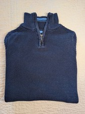 Boys Quarter Zip Calvin Klein Navy Blue Sweater, Medium 10-12 , Great Condition 