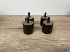 LoveSac Sactionals Feet Foot : Dark Walnut Set of 4