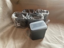 Tupperware Swing Box 450ml schwarz Deckel transparent 5 Stck.