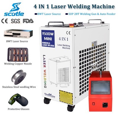 1500W 2000W Handheld Laser Welding Machine 4 in 1 Metal Welder Auto Wire Feeder