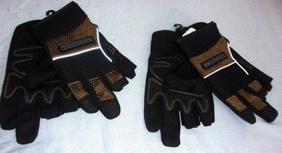 2 NWOT Chicago Protective Apparel Mechflex MX-59/L  Fingerless Mechanic's Gloves