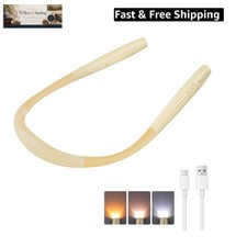 LED Neck Book Light Reading Lamp USB Rechargeable, Lighter Weight,Hands Free,...