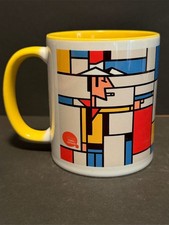 Kubek Lucky Luke and Dalton w stylu Piet Mondrian