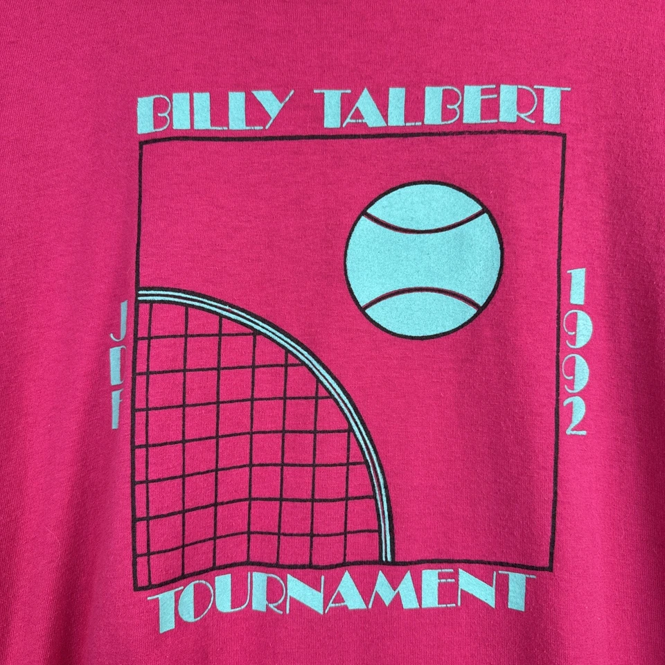 Camiseta Jerzees Vintage Años 90 Torneo de Tenis Buffalo NY Puntada Única Talla Grande Foto 2 de 4