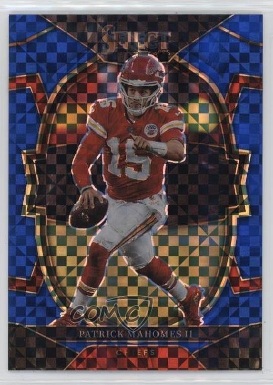 2022 Panini Select Concourse Blue Prizm 155/199 Patrick Mahomes II #20 11mg