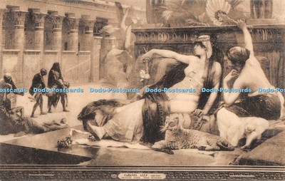 R044945 Postkarte Musee d Anvers Cleopatre Essayant des Poisons sur des Condamnes
