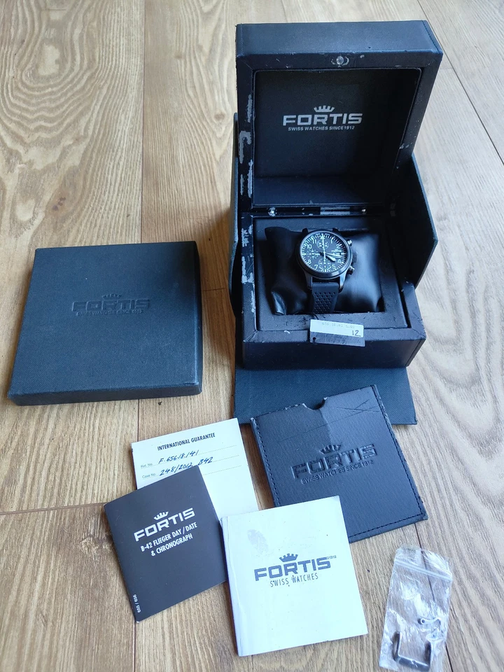 Fortis Watch B-42 Flieger Chronograph Black - Limited Edition! - Image 4 of 4