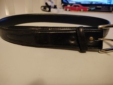 3-D Men's Western Full Grain Cowhide Leather Belt Sz 36 Black Made in USA