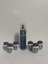 Bath & Body Works Frosted Coconut Snowball 8 fl Oz Mist With 6 Hand Sanitizers