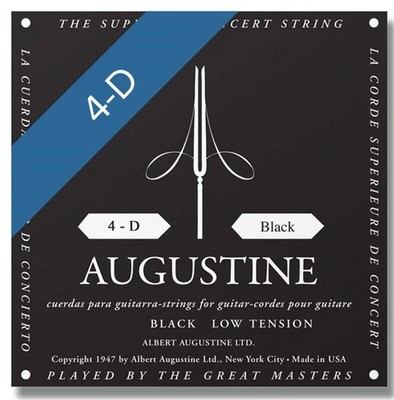 Augustine Black Classic Single D or 4th String