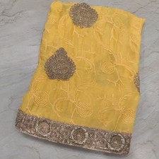 Vintage indische Braut Kashmiri Aari Zardozi Stickerei Dupatta Schal Stola Hijab