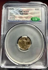 2026 $5 Gold Eagle MS69 CAC 1/10 oz America 250 Label Rare