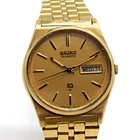 80s Vintage Seiko SQ 7123-8339 Day/Date Quartz Watch-New Battery