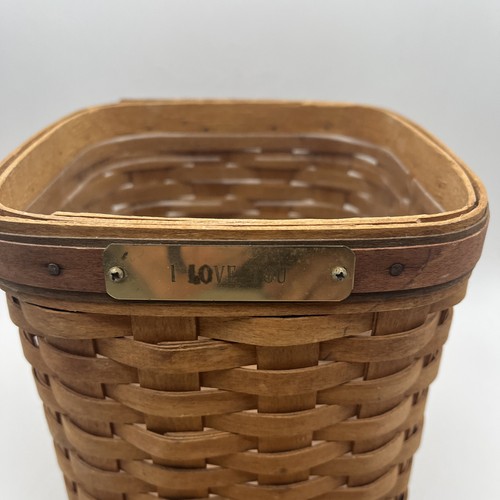 Longaberger 1994 Fathers Day Tissue Basket With Plastic Liner 18490 - Picture 2 of 12