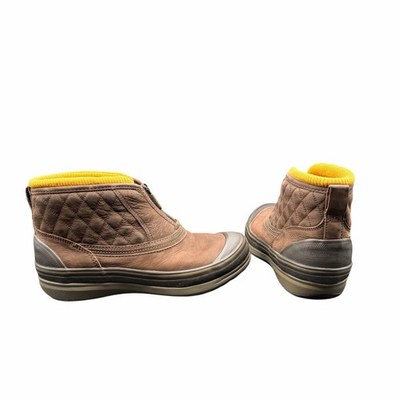 #ad #ad Clarks Muckers Waterproof Quilted Ankle Boots Brown Size 9W $54.00