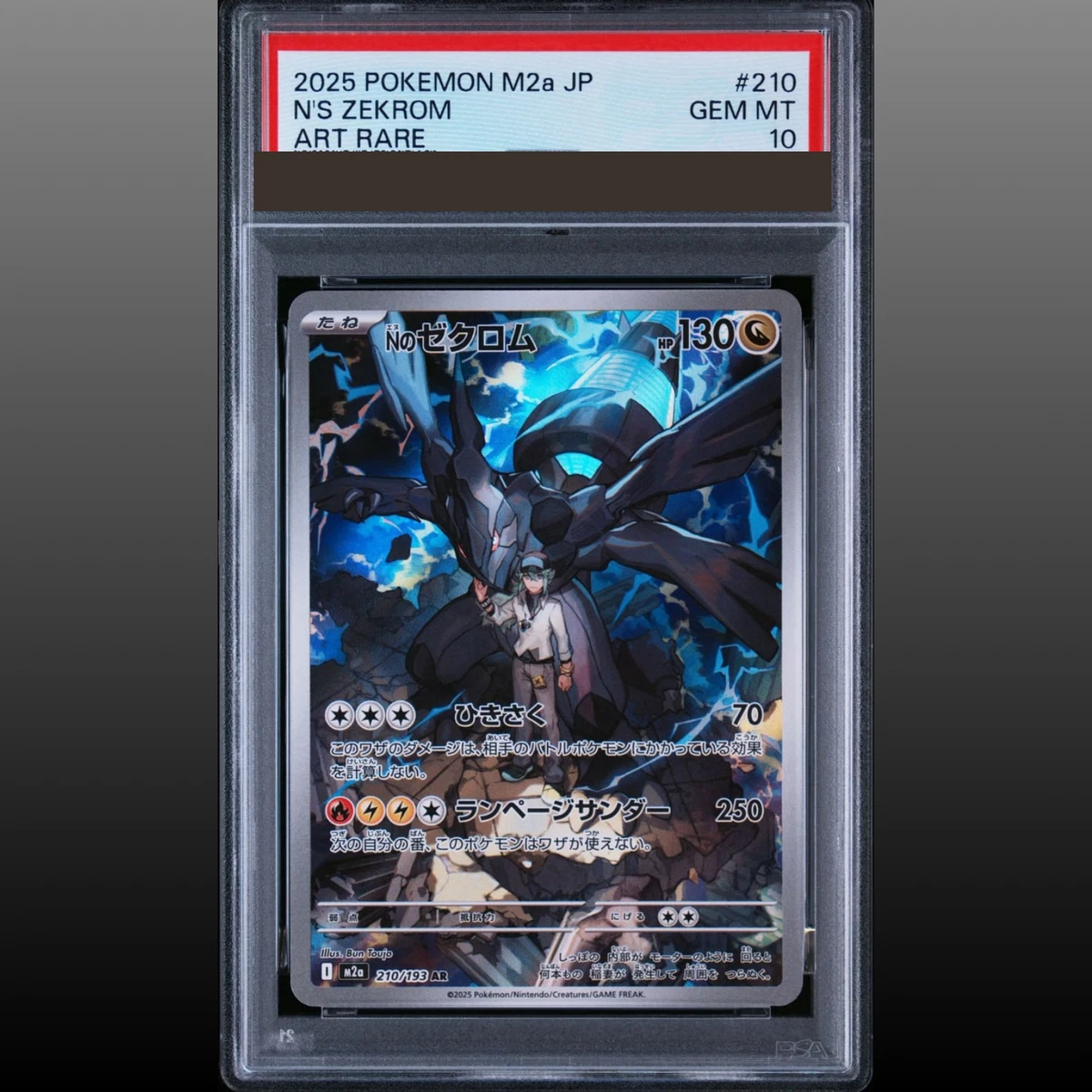 Zekrom Pokémon TCG Professional Sports Authenticator (PSA