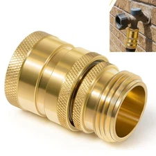 for Dramm 22729 Corporation Quick Disconnect Brass Hose Connect Swivel Set 3/4”