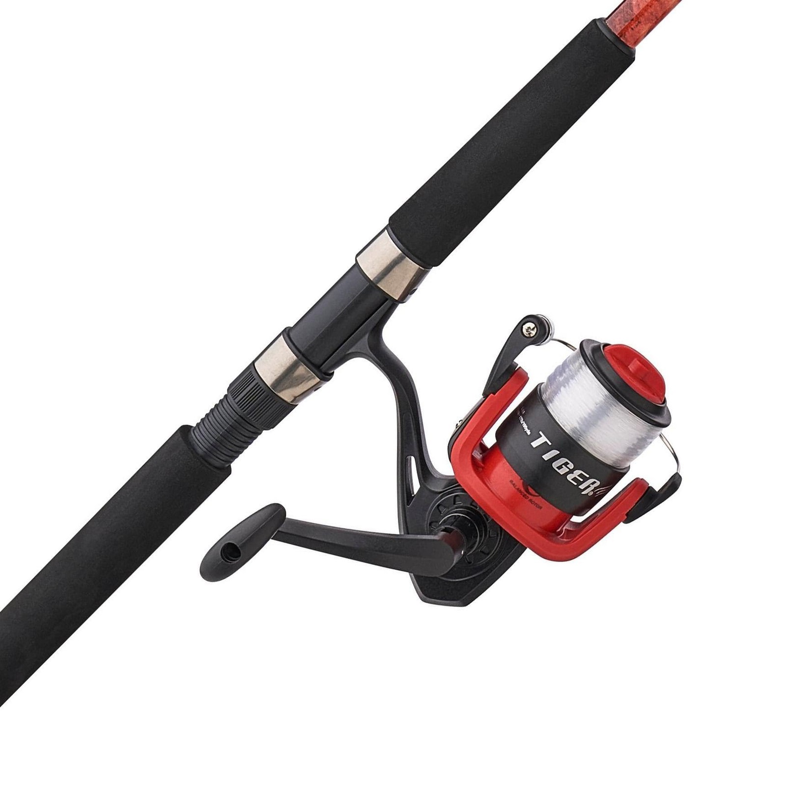 Tiger Catfish Mossy Oak Spinning Reel and Fishing Rod Combo,